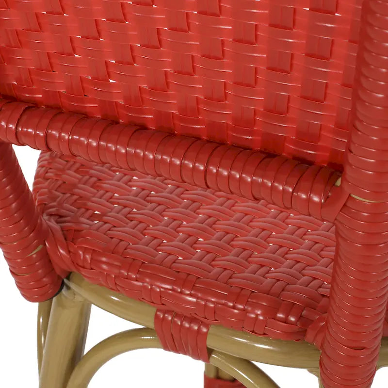 Shelton Wicker and Aluminum Outdoor 29.5 Inch Barstools by Christopher Knight Home
