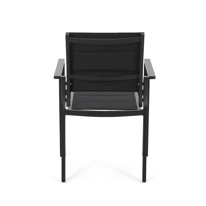 Templin Outdoor Mesh and Aluminum 7 Piece Dining Set by Christopher Knight Home