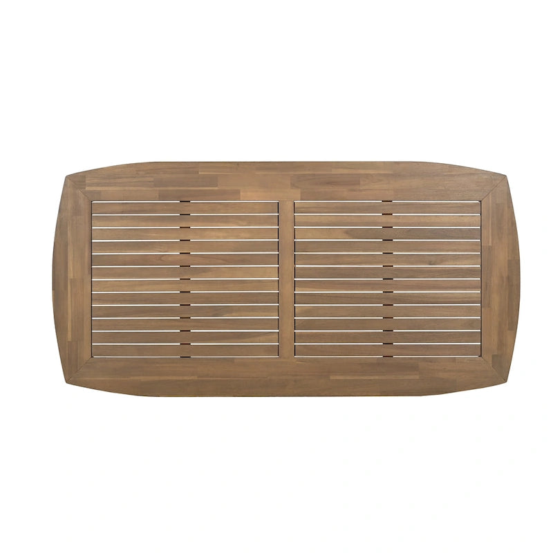 Sunqueen Outdoor Acacia Wood Rectangle Dining Table by Christopher Knight Home - 71.00 x 35.50 x 29.25