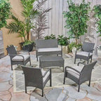 Cordoba Outdoor 6-piece Wicker Conversation Set by Christopher Knight Home
