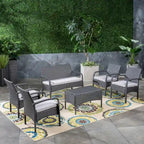 Cordoba Outdoor 6-piece Wicker Conversation Set by Christopher Knight Home