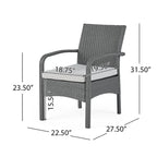 Cordoba Outdoor 6-piece Wicker Conversation Set by Christopher Knight Home