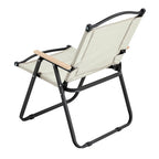 Folding Outdoor Chairs in Beige (Set of 2)