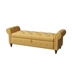 63 Bed Bench Entryway Storage Bench for Living Room Bedroom