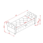63 Bed Bench Entryway Storage Bench for Living Room Bedroom