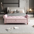 63 Bed Bench Entryway Storage Bench for Living Room Bedroom