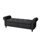 63 Bed Bench Entryway Storage Bench for Living Room Bedroom