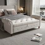 63 Bed Bench Entryway Storage Bench for Living Room Bedroom