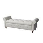 63 Bed Bench Entryway Storage Bench for Living Room Bedroom