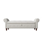 63 Bed Bench Entryway Storage Bench for Living Room Bedroom