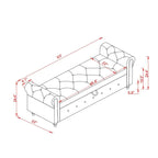 63 Bed Bench Entryway Storage Bench for Living Room Bedroom