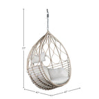 Lozova Hanging Basket Chair, Wood