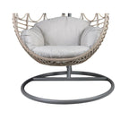 Lozova Hanging Basket Chair, Wood
