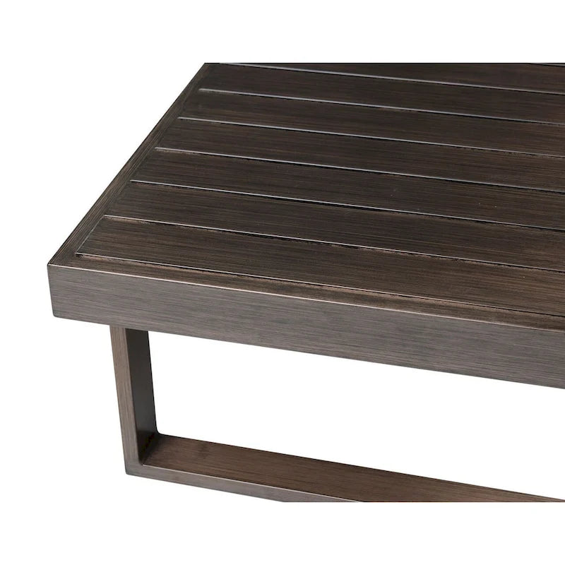 Watson Patio Cocktail Table, Dark Brown