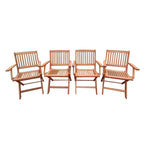 Wood Folding Chair Set of 4