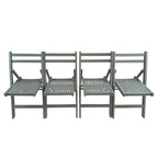 Wood Folding Chair Set of 4