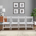 Wood Folding Chair Set of 4