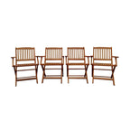 Wood Folding Chair Set of 4