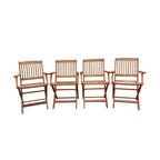 Wood Folding Chair Set of 4