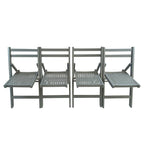 Wood Folding Chair Set of 4