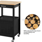 Yaheetech Rolling Kitchen Cart Storage Island Kitchen Cart