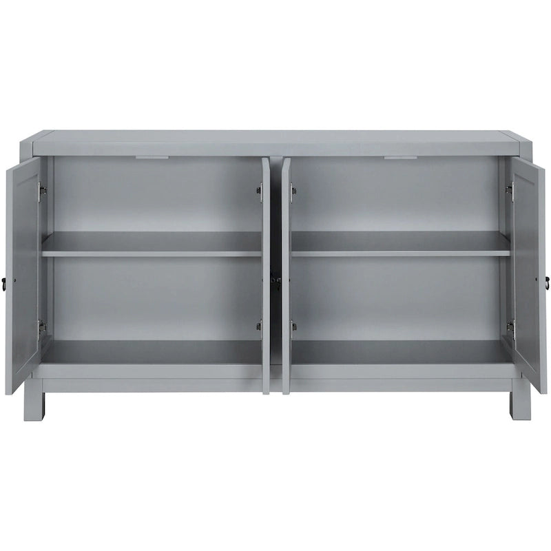 Large Storage Space Sideboard, 4 Door Buffet Cabinet