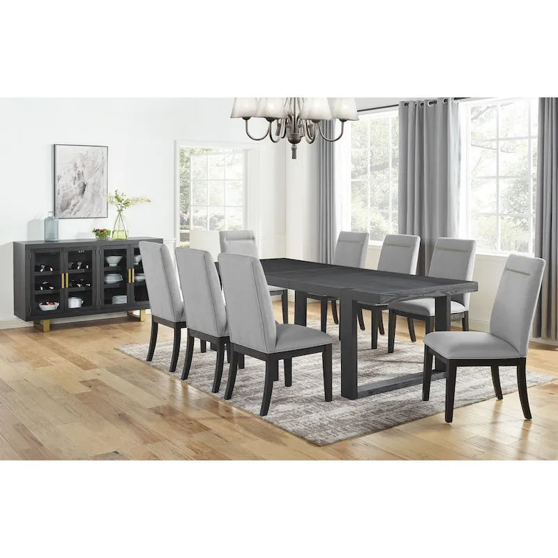 Yantis Modern 10-Piece Dining Set