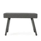 Hypoint Outdoor Wicker Armless Chaise Lounge and Table Set by Christopher Knight Home