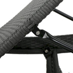 Hypoint Outdoor Wicker Armless Chaise Lounge and Table Set by Christopher Knight Home