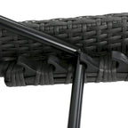 Hypoint Outdoor Wicker Armless Chaise Lounge and Table Set by Christopher Knight Home