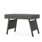 Hypoint Outdoor Wicker Armless Chaise Lounge and Table Set by Christopher Knight Home