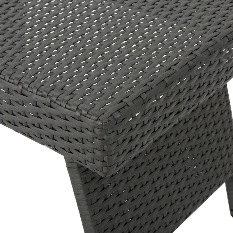 Hypoint Outdoor Wicker Armless Chaise Lounge and Table Set by Christopher Knight Home