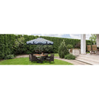 Teamson Home - 5-piece Brown Rattan Patio Dining Set - 47L x 27.6W x 29H