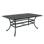 Torino Aluminum 7 Piece Rectangular Dining Set with 6 Arm Chairs - N/A