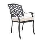 Torino Aluminum 7 Piece Rectangular Dining Set with 6 Arm Chairs - N/A