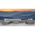 LSI 12 Piece Rattan Sectional Seating Group with Cushions