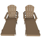 Polytrends Altura Poly Eco-Friendly All Weather Reclining Chaise Lounge with Arms (Set of 2)
