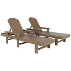 Polytrends Altura Poly Eco-Friendly All Weather Reclining Chaise Lounge with Arms (Set of 2)