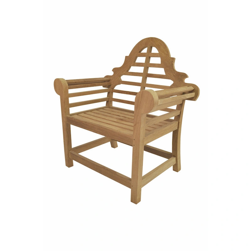 Marlborough Teak Outdoor Dining Chair - N/A