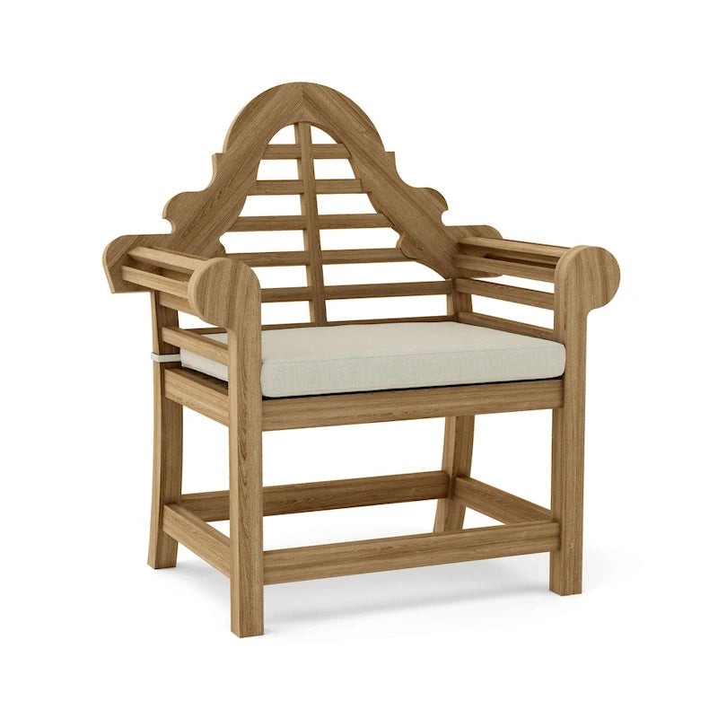 Marlborough Teak Outdoor Dining Chair - N/A