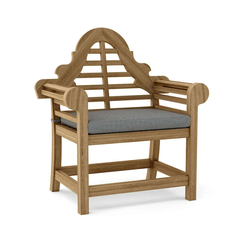 Marlborough Teak Outdoor Dining Chair - N/A