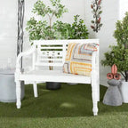 Wood Bench - White - Roche River Decor - 22Wx40Lx36H