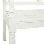 Wood Bench - White - Roche River Decor - 22Wx40Lx36H
