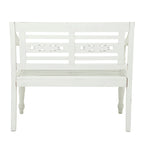 Wood Bench - White - Roche River Decor - 22Wx40Lx36H