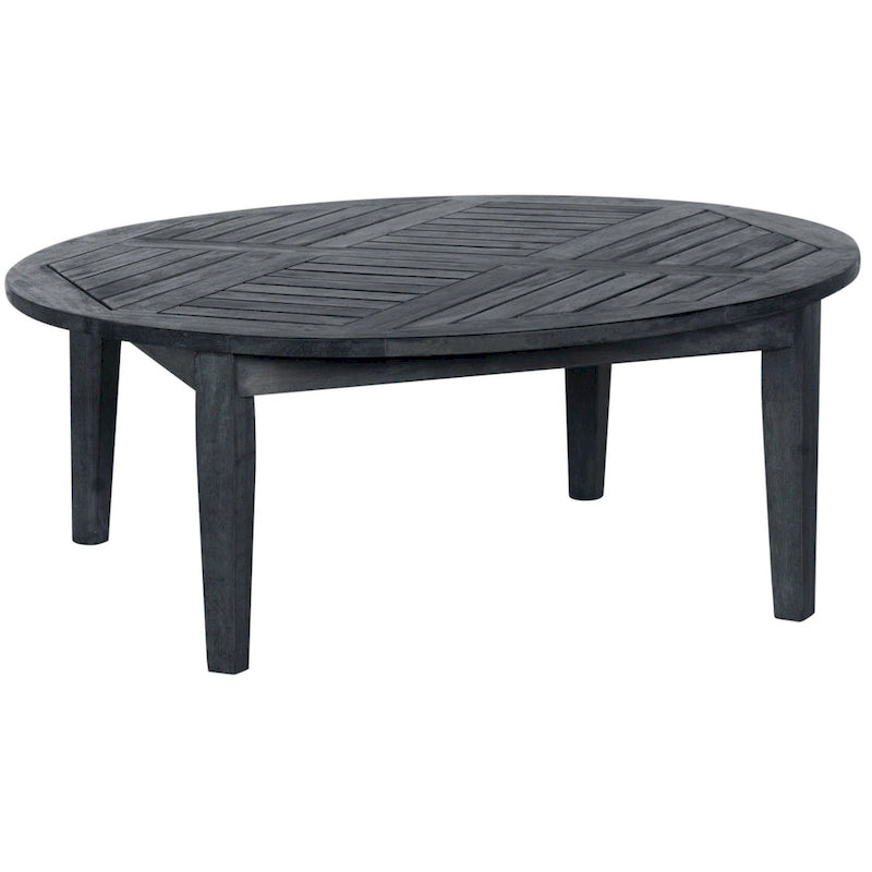 SAFAVIEH Outdoor Vergilia Acacia Wood 5-Piece Patio Set - 35Wx36Dx14H