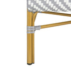 SAFAVIEH Skyla Herringbone Rattan Settee - 38.5 W x 24.5 D x 33.5 H - 39Wx25Dx34H
