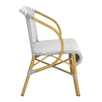 SAFAVIEH Skyla Herringbone Rattan Settee - 38.5 W x 24.5 D x 33.5 H - 39Wx25Dx34H