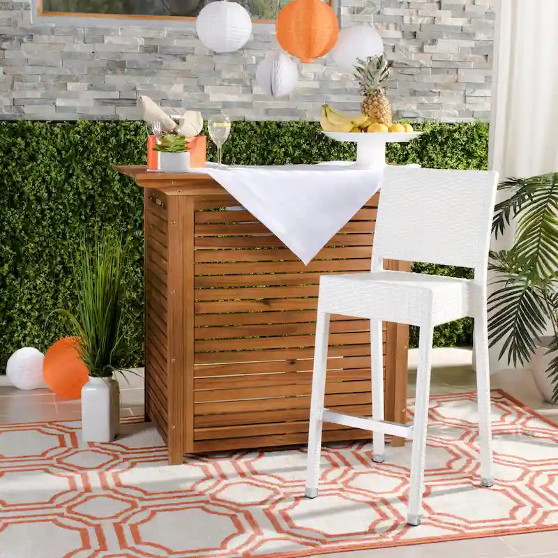 SAFAVIEH Deann 30-inch Indoor/Outdoor Bar Stool - 17Wx21Dx44H
