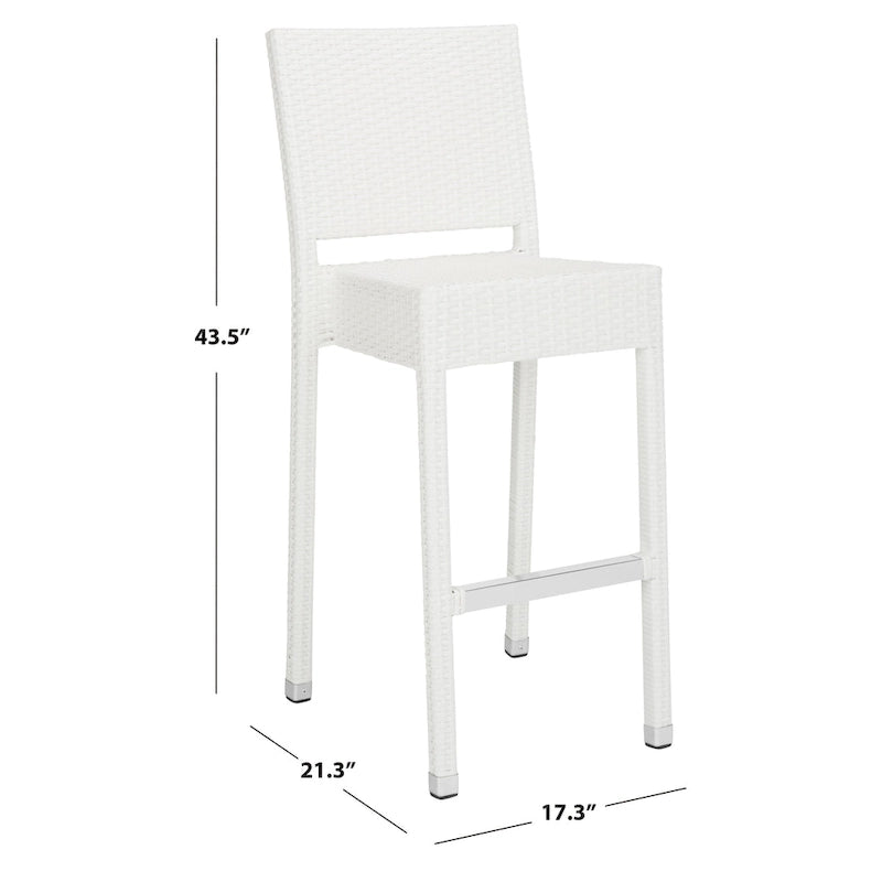 SAFAVIEH Deann 30-inch Indoor/Outdoor Bar Stool - 17Wx21Dx44H
