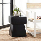 SAFAVIEH Outdoor Rukiye Concrete Indoor/Outdoor Accent Table - 13.7 W x 13.7 L x 18.1 H - 14Wx14Dx18H